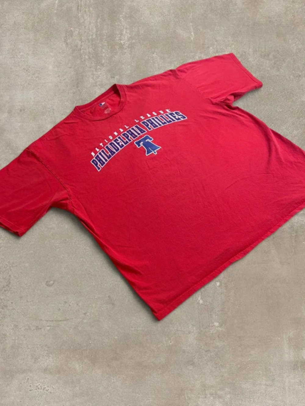 MLB Philadelphia Phillies T Shirt Red Graphic Mens 2XL Liberty Bell MLB Genuine